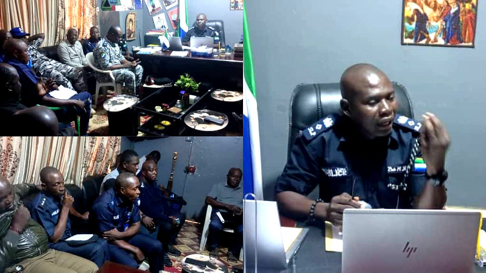 Kenema Police Launch Strategic Festive Security Plan to Protect Lives and Property