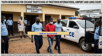 Youth Remanded for Cocaine Possession and Trafficking at Freetown Airport