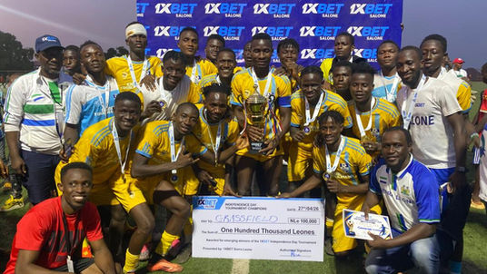 Tarawalie Inspires Grassfield Community to 1xBet Salone Trophy Glory