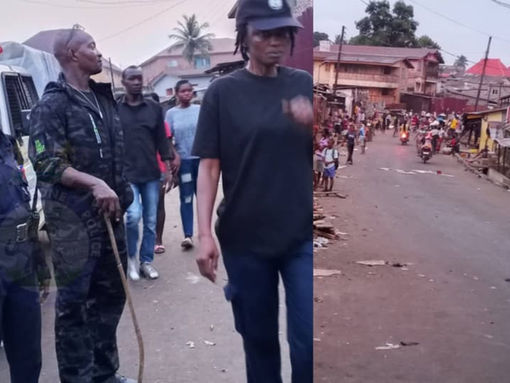 Police Reclaim Right-of-Way, Remove Illegal Structures in Funkia
