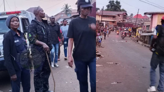 Police Reclaim Right-of-Way, Remove Illegal Structures in Funkia