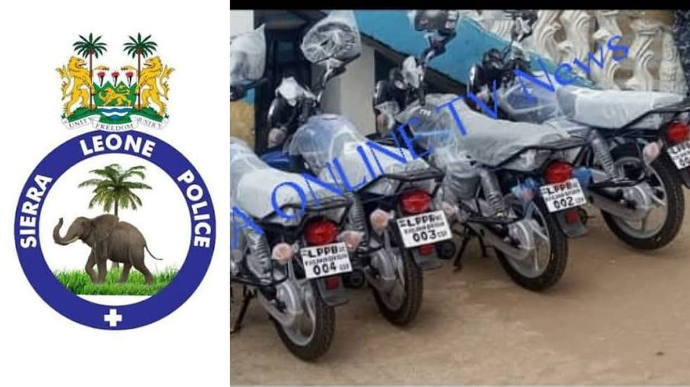 SLP Donates Motorbikes in Kailahun