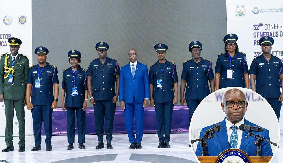 President Bio highlights customs' critical security role at WCO conference