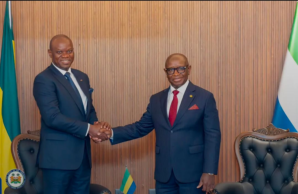 Gabon President Brice Oligui Nguema Arrives in Sierra Leone for Three-Day State Visit