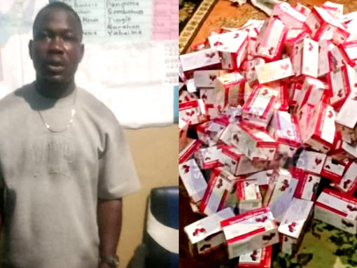 Police Arrest Suspected Drug Carrier at Moala Checkpoint, Seize 13 Boxes of Tramadol