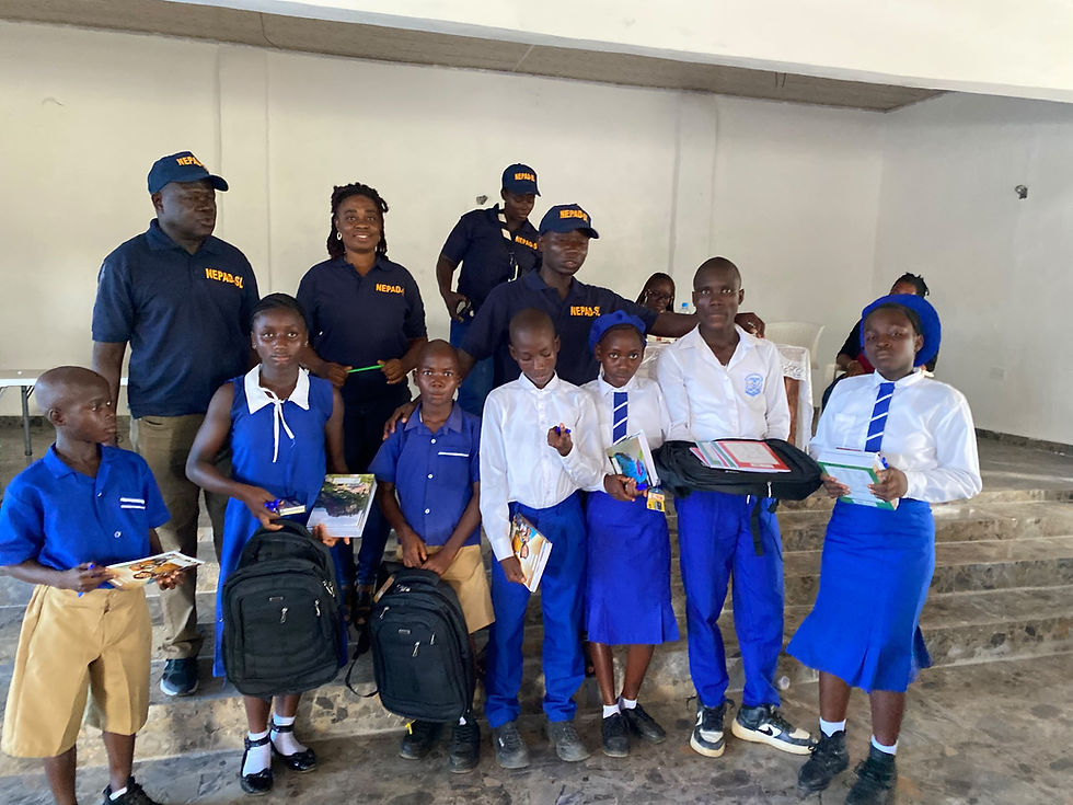 NEPAD-SL Uses School Quiz to Raise Child Protection Awareness in Pujehun