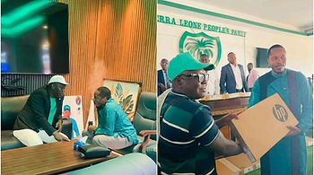 Chief Minister Sengeh Equips SLPP Secretaries with Laptops and Scholarships in Digital Drive