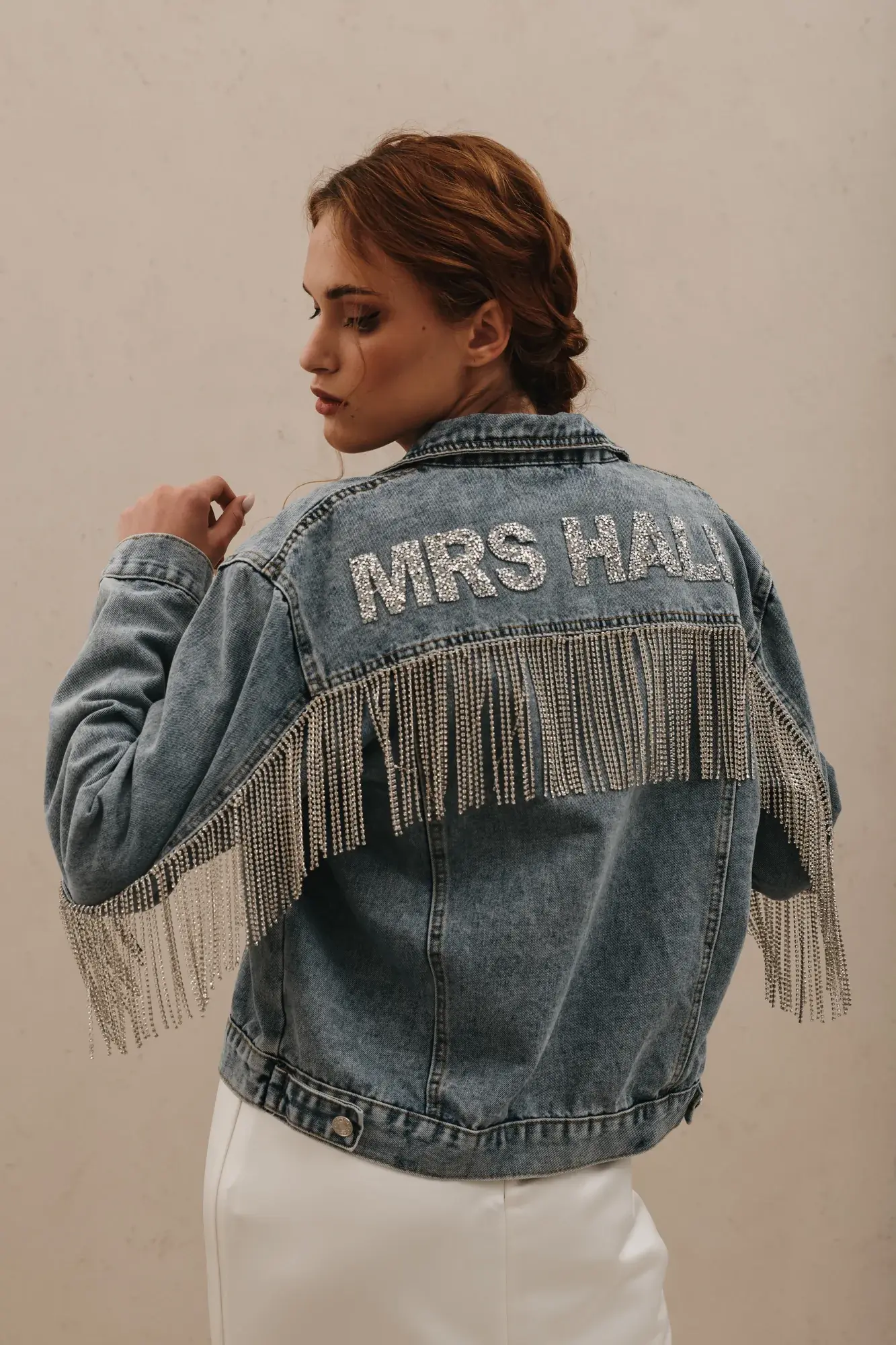 Rhinestone Fringe Jacket