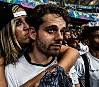 Pedro Carrera e Kyara na Fonte Nova