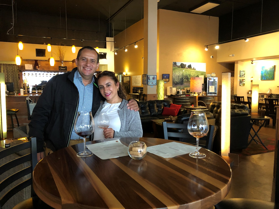 Silvia & Francisco Wine Tasting in McMinnville, Oregon
