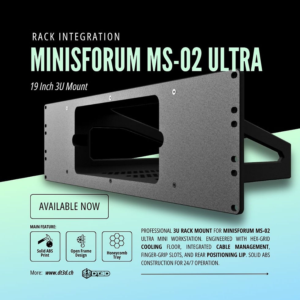 Thumbnail: Minisforum MS-02 rack mount Swiss-engineered 24/7 operation thermal management