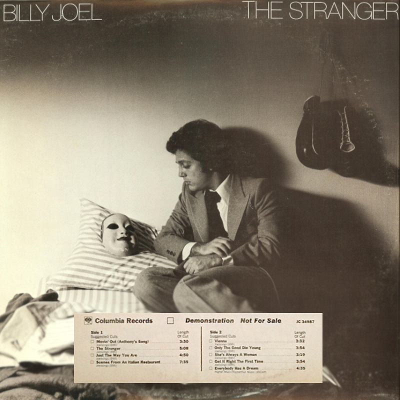 Billy Joel: The Stranger - Original Promotional LP with DJ Timing Strip