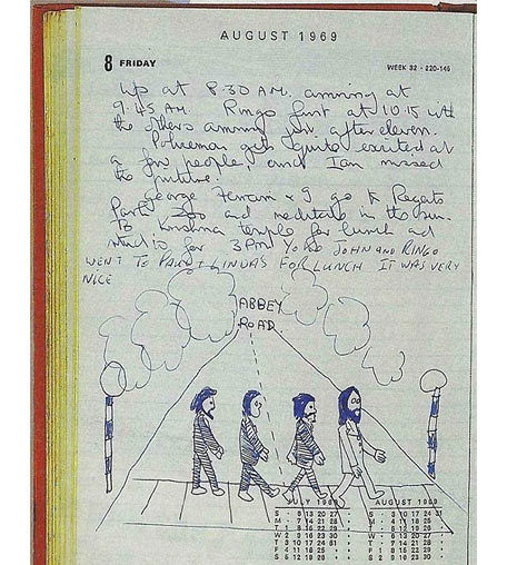The Beatles Abbey Road (Paul's drawing)