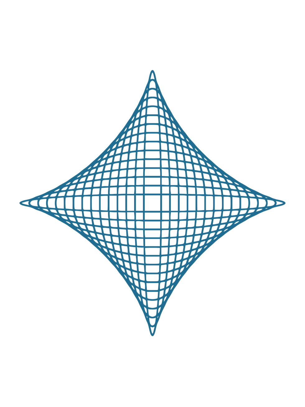 blue geometric shape