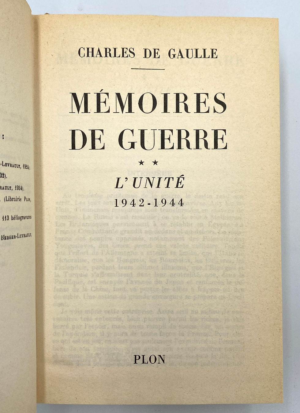 Miniature : Enrichi d'une Dédicace Autographe Signée du Général de Gaulle