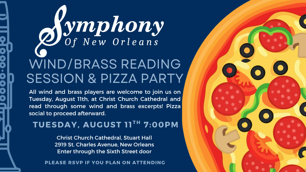 SONO Summer 2026 Wind/Brass Reading & Pizza