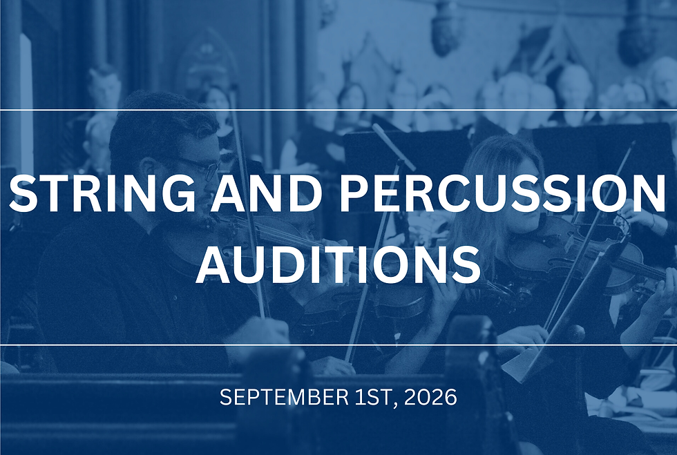 2026/2027 Season String & Percussion Auditions