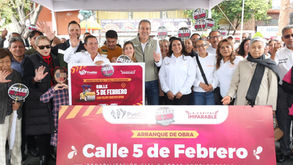 Arranca Pepe Chedraui trabajos de rehabilitación vial en la Junta Auxiliar de San Felipe Hueyotlipan