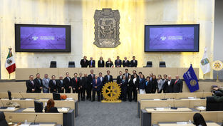 En la sede del Congreso del Estado se conmemoró el 121 aniversario de Rotary International