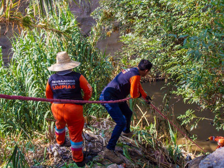 Organismo de Limpia sigue en labores de limpieza de barrancas