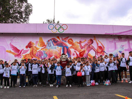 Participaron estudiantes de las escuelas de iniciación del IMDP en actividades del Comité Olímpico Mexicano