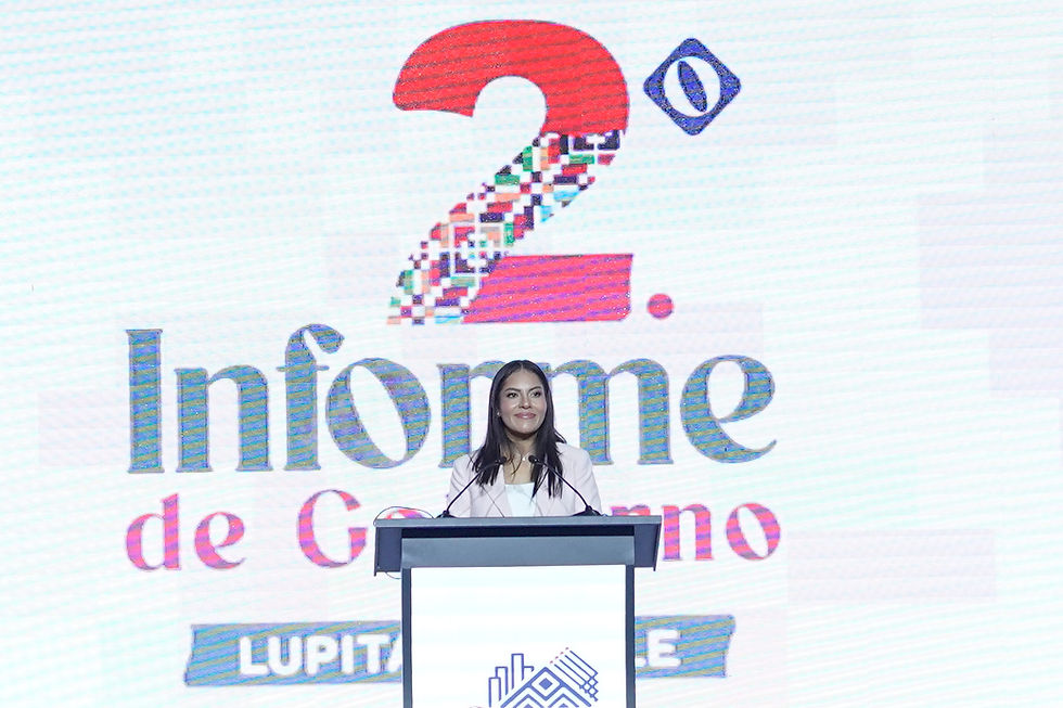 Guadalupe Cuautle rinde su segundo informe de trabajo al frente de San Andrés Cholula