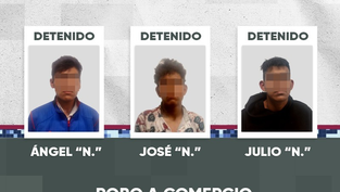 Policía de la Ciudad detiene a tres probables responsables de robo a negocio