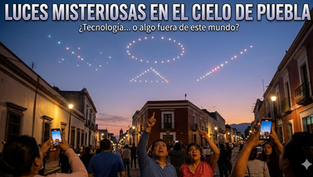 Captan misteriosas formaciones en el cielo de Puebla; ¿Tecnología… o algo fuera de este mundo?
