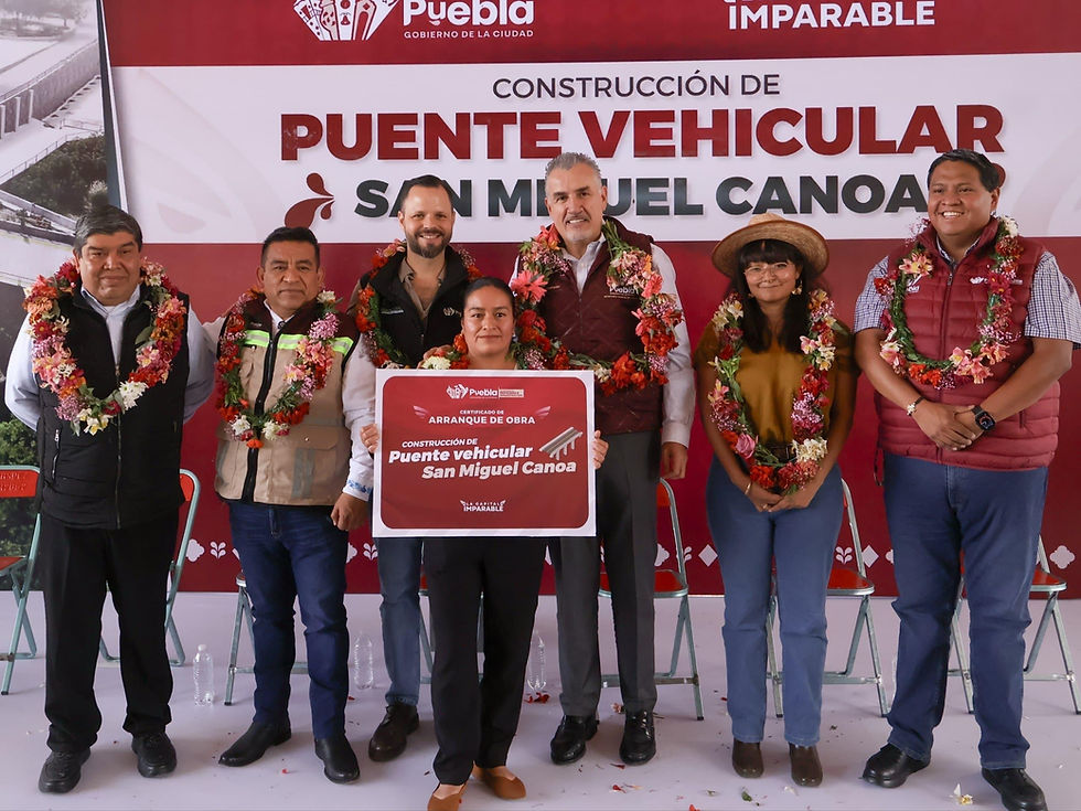 Arranca Gobierno de Pepe Chedraui construcción del Puente Vehicular de San Miguel Canoa