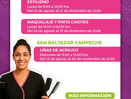 Abre DIF Puebla Capital oferta de talleres de capacitación para último semestre del año