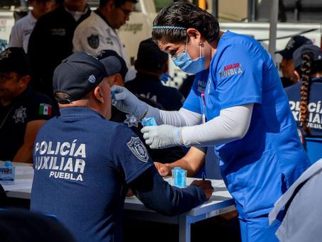 Policía Auxiliar realiza pruebas toxicológicas a guardias policiales
