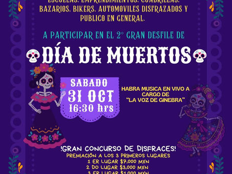Apolo Arce invita al Segundo Gran Desfile de Día de Muertos en San Miguel Canoa