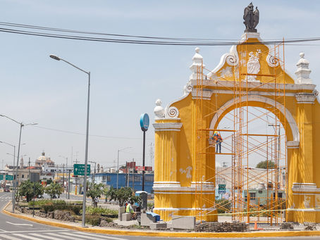 Puebla rescata su historia: inician trabajos en el Arco de Loreto
