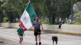 La Vía Recreativa se pinta de verde: poblanos muestran su apoyo a la Selección Mexicana