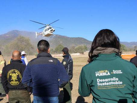 Combate inmediato y coordinado de incendios forestales en la zona Puebla-Tlaxcala