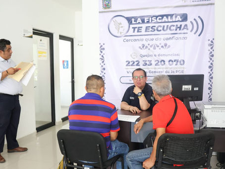 Programa "La Fiscalía te Escucha" llega a la Casa de Justicia del municipio de Acatlán de Osorio para brindar atención directa y digna a la población de la región