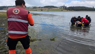 Con operativo coordinado, autoridades estatales encuentran a persona extraviada en laguna de Chignahuapan