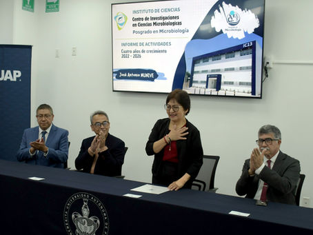 Reconoce Rectora Lilia Cedillo calidad del Posgrado en Microbiología