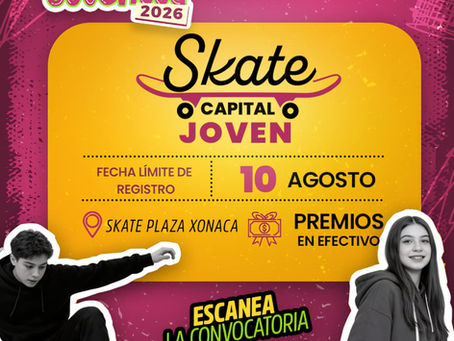Invita Gobierno de Pepe Chedraui a la ciudadanía a demostrar su talento en “Skate Capital Joven”