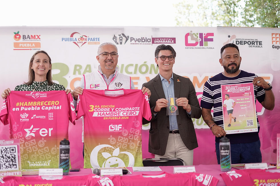 Corre y Comparte: Carrera solidaria busca reunir 15 toneladas de alimento en Puebla