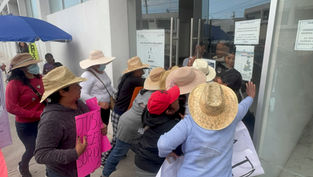 ¡La protesta no cede! Familiares de América Pamela llegan a la Fiscalía y bloquean la 19 Norte