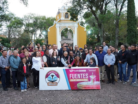 Entrega Gobierno de Pepe Chedraui mantenimiento de la fuente del Parque de Santiago