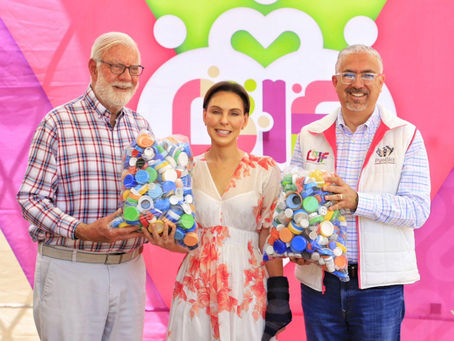 Entrega MariElise Budib tonelada y media de tapitas a la Fundación Una Nueva Esperanza