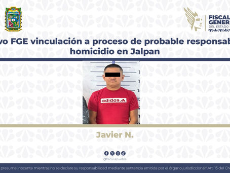 Obtuvo la FGE vinculación a proceso de probable responsable de homicidio en Jalpan