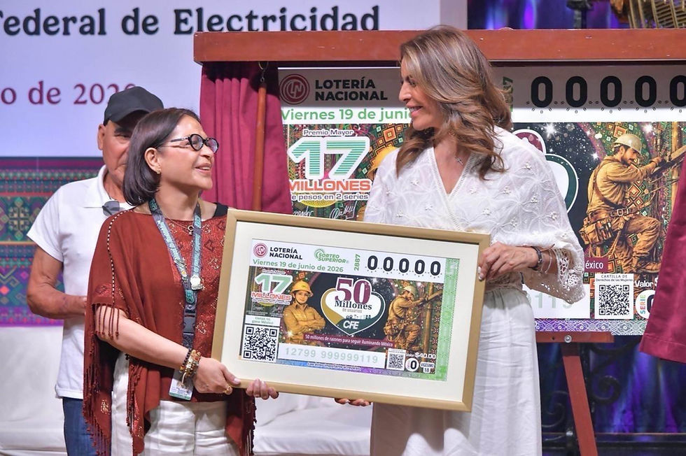 Llega la CFE a 50 millones de usuarios y la cifra es celebrada con billete y sorteo de Lotería Nacional