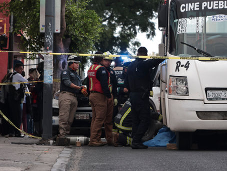 ¡Tragedia en el Centro de Puebla! Mujer muere arrollada por unidad de la Ruta 4