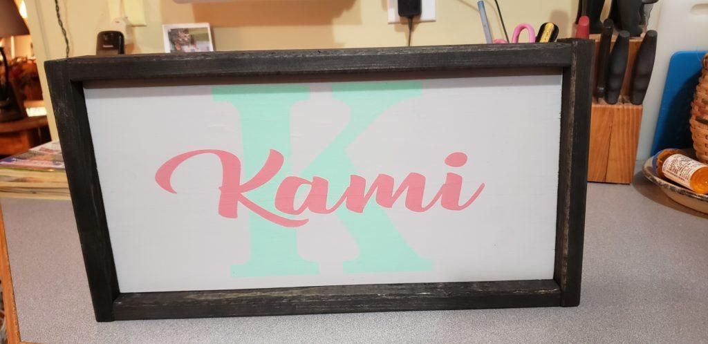 Sign- Your name 8 x 14