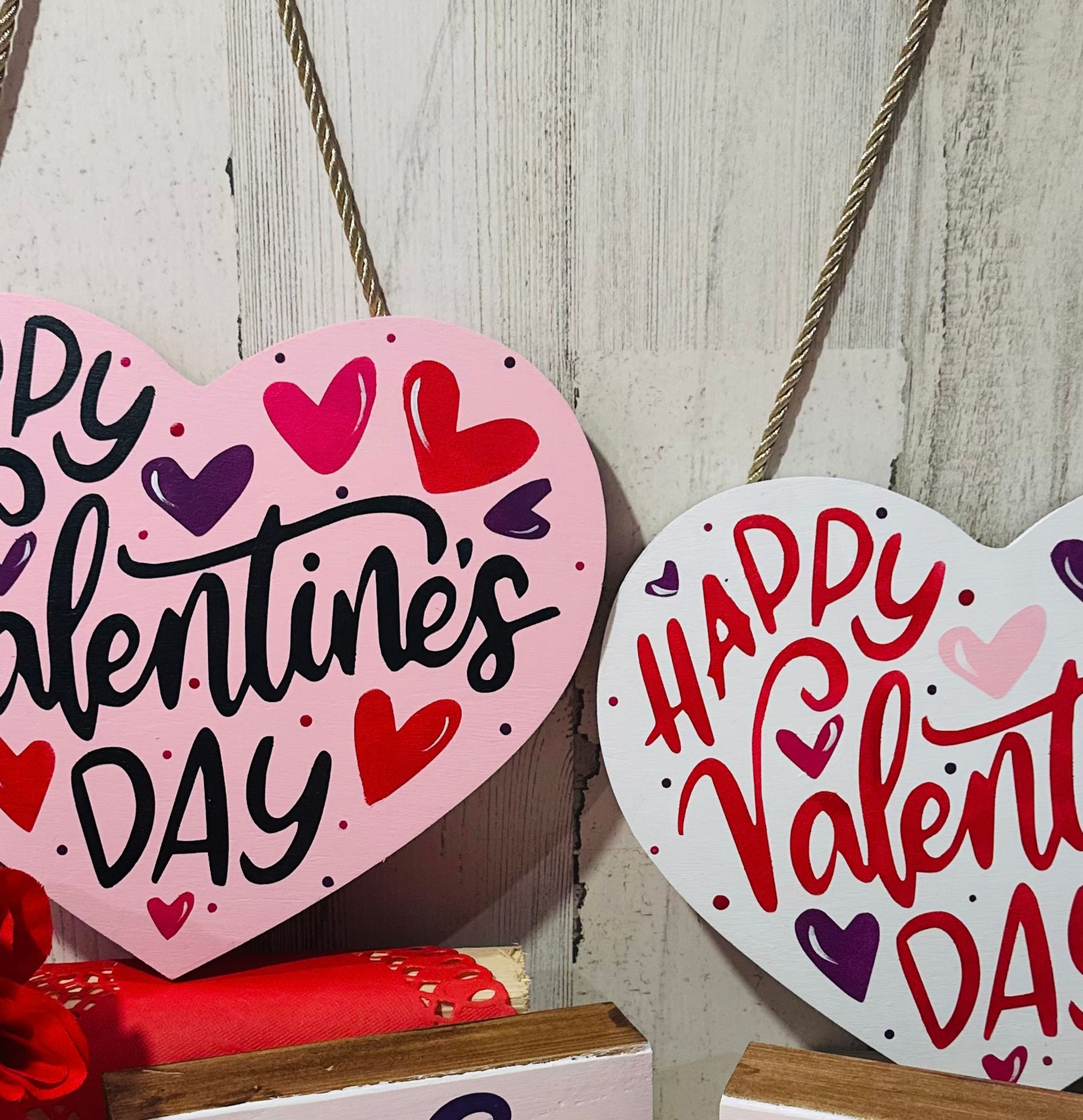 Valentine’s Day Heart door hanger
