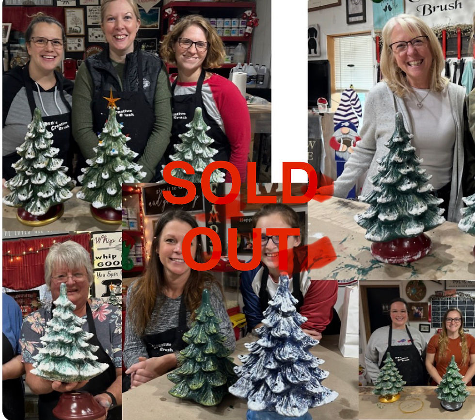 Ceramic Christmas tree class 4TH ANNUAL