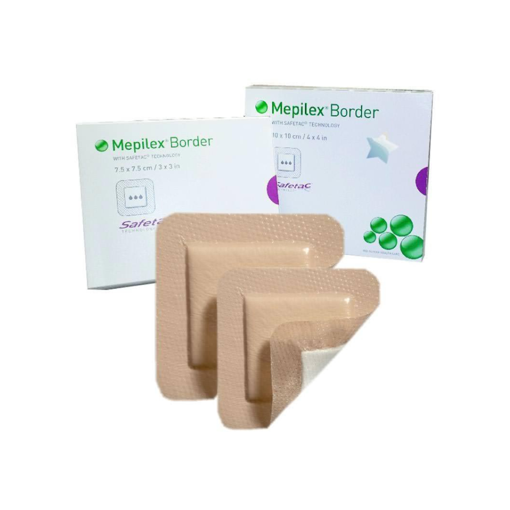 595200 - MEPILEX BORDER DRESSINGS - 3" X 3" 5/BX